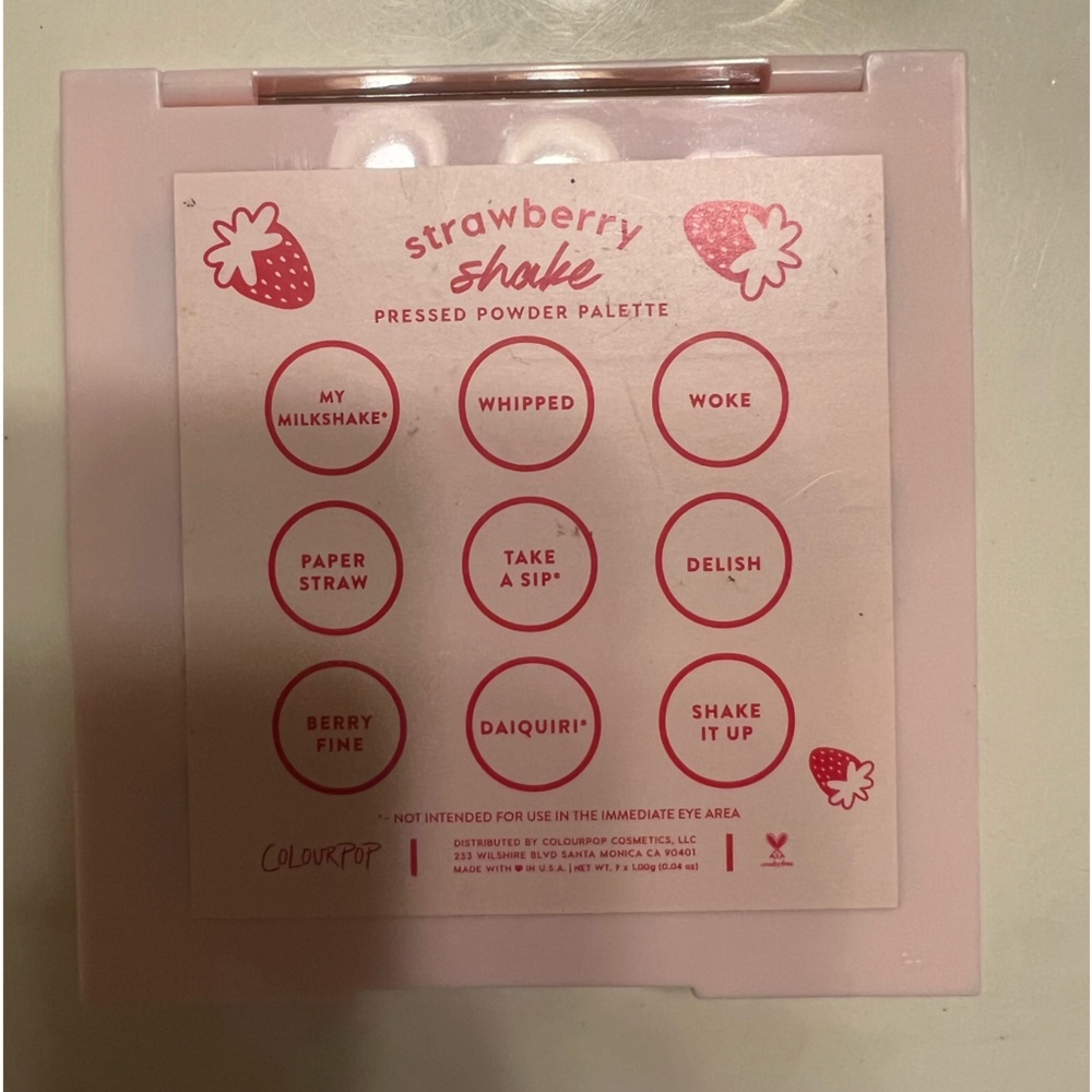 colourpop strawberry shake eyeshadow palette - Picture 3 of 3